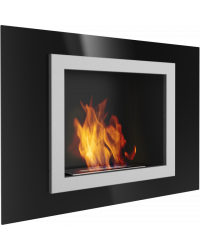 Obrázok pre Závesný biokrb OSCAR čierny sklenený 900x630mm