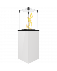 Obrázok pre Plynový ohrievač PATIO s bielymi sklenenými panelmi - manuálne ovládanie