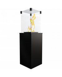 Obrázok pre Plynový ohrievač PATIO s čiernymi oceľovými panelmi - manuálne ovládanie