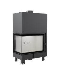 Obrázok pre Teplovodná krbová vložka MBA 17 BS ľavé presklenie s dochladzovacou špirálou