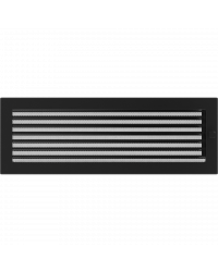 Mriežka 17x49 čierna s klapkou Obrázok pre Mriežka 17x49 čierna s klapkou