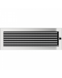 Mriežka 17x49 nerezová s klapkou Obrázok pre Mriežka 17x49 nerezová s klapkou