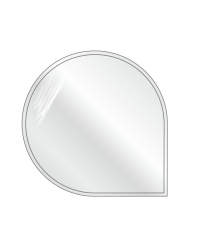 Obrázok pre Sklo pod krbové kachle okrúhle rohové 1100x1100x6mm