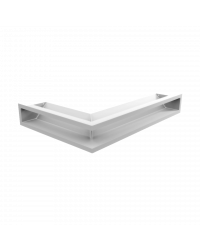 Obrázok pre Rohová mriežka LUFT 400x600x90 pravá biela 45S