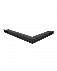 Obrázok pre Rohová mriežka LUFT 766x547x60 ľavá čierna 45S SF - plytká