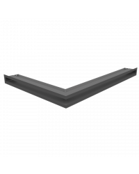 Obrázok pre Rohová mriežka LUFT 547x766x60 pravá grafitová 45S SF - plytká