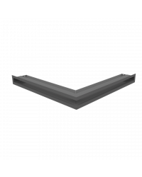 Obrázok pre Rohová mriežka LUFT 560x560x60 stredová grafitová 45S SF - plytká