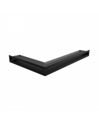 Rohová mriežka LUFT 400x600x60 pravá čierna 45S SF - plytká Obrázok pre Rohová mriežka LUFT 400x600x60 pravá čierna 45S SF - plytká