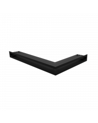 Rohová mriežka LUFT 600x400x60 ľavá čierna 45S SF - plytká Obrázok pre Rohová mriežka LUFT 600x400x60 ľavá čierna 45S SF - plytká