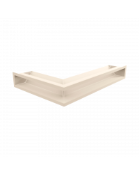 Rohová mriežka LUFT 400x600x90 pravá krémová 45S SF - plytká Obrázok pre Rohová mriežka LUFT 400x600x90 pravá krémová 45S SF - plytká