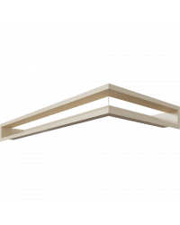 Obrázok pre Rohová mriežka LUFT 800x400x90 ľavá krémová 45S