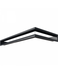 Obrázok pre Rohová mriežka LUFT 800x400x90 ľavá grafitová 45S