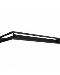 Obrázok pre Rohová mriežka LUFT 400x800x90 pravá čierna 45S SF - plytká
