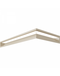 Obrázok pre Rohová mriežka LUFT 800x400x90 ľavá krémová 45S SF - plytká