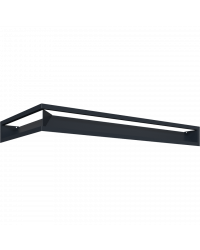 Obrázok pre Rohová mriežka LUFT 400x800x90 pravá grafitová 45S SF - plytká