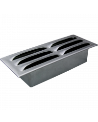 Ukončenie kanálu - externého prívodu vzduchu 150x50mm Obrázok pre Ukončenie kanálu - externého prívodu vzduchu 150x50mm