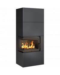 Obrázok pre Modulárny krb SIMPLE 8 BOX čierny ľavé presklenie