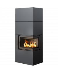 Obrázok pre Modulárny krb SIMPLE 8 BOX čierny pravé presklenie