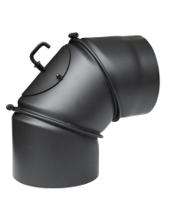 Obrázok pre Nastaviteľné koleno PARKANEX 120mm/90° s klapkou a čistiacim otvorom