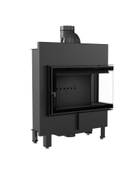 Obrázok pre Krbová vložka LUCY 14 SLIM BS pravé presklenie s čiernym ohniskom