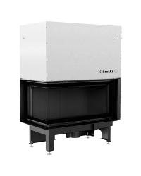 Obrázok pre Krbová vložka NADIA 14 BS ľavé presklenie s výsuvným otváraním dvierok s čiernym ohniskom