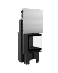 Obrázok pre Krbová vložka VN 480/480 pravé presklenie s výsuvným otváraním dvierok s čiernym ohniskom 