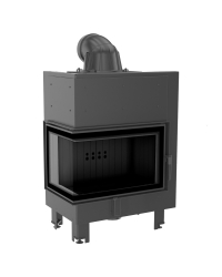 Obrázok pre Krbová vložka MBM 10 BS ľavé presklenie s ohýbaným sklom s čiernym ohniskom