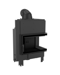 Obrázok pre Krbová vložka MBM 10 BS pravé presklenie s ohýbaným sklom s čiernym ohniskom