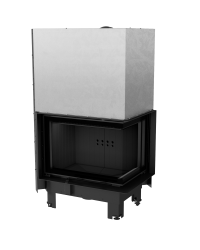 Obrázok pre Krbová vložka MBZ 13 BS pravé presklenie s výsuvným otváraním dvierok s čiernym ohniskom