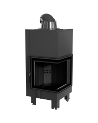 Obrázok pre Krbová vložka MBN 8 BS pravé presklenie s čiernym ohniskom