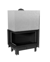 Obrázok pre Krbová vložka MBO 15 BS ľavé presklenie s výsuvným otváraním dvierok s čiernym ohniskom