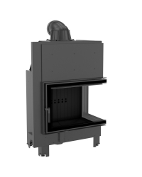 Obrázok pre Krbová vložka MBA 17 BS pravé presklenie s ohýbaným sklom s čiernym ohniskom