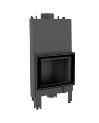 Obrázok pre Teplovodná krbová vložka NADIA 10 s dochladzovacou špirálou s čiernym ohniskom