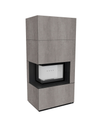 Obrázok pre Modulárny krb FLOKI ľavý - povrchová úprava - NATURALI PIETRA DI SAVOIA GRIGIA BOCCIARDATA