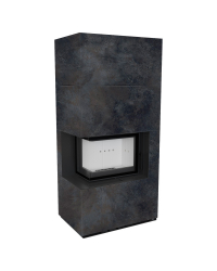 Modulárny krb FLOKI ľavý - povrchová úprava - OSSIDO NERO Obrázok pre Modulárny krb FLOKI ľavý - povrchová úprava - OSSIDO NERO