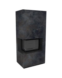 Modulárny krb FLOKI ľavý - povrchová úprava - OSSIDO NERO čierne ohnisko Obrázok pre Modulárny krb FLOKI ľavý - povrchová úprava - OSSIDO NERO čierne ohnisko