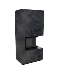 Modulárny krb FLOKI pravý - povrchová úprava - OSSIDO NERO čierne ohnisko Obrázok pre Modulárny krb FLOKI pravý - povrchová úprava - OSSIDO NERO čierne ohnisko