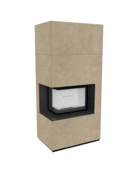 Modulárny krb FLOKI ľavý - povrchová úprava - FOKOS RENA Obrázok pre Modulárny krb FLOKI ľavý - povrchová úprava - FOKOS RENA