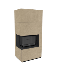 Modulárny krb FLOKI ľavý - povrchová úprava - FOKOS RENA čierne ohnisko Obrázok pre Modulárny krb FLOKI ľavý - povrchová úprava - FOKOS RENA čierne ohnisko