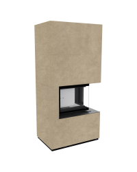 Modulárny krb FLOKI pravý - povrchová úprava - FOKOS RENA Obrázok pre Modulárny krb FLOKI pravý - povrchová úprava - FOKOS RENA