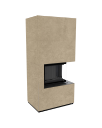 Modulárny krb FLOKI pravý - povrchová úprava - FOKOS RENA čierne ohnisko Obrázok pre Modulárny krb FLOKI pravý - povrchová úprava - FOKOS RENA čierne ohnisko