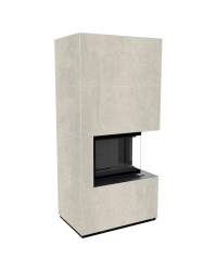 Modulárny krb FLOKI pravý - povrchová úprava - NATURALI PIETRA DI SAVOIA PERLA BOCCIARDATA čierne ohnisko Obrázok pre Modulárny krb FLOKI pravý - povrchová úprava - NATURALI PIETRA DI SAVOIA PERLA BOCCIARDATA čierne ohnisko