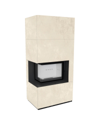 Obrázok pre Modulárny krb FLOKI ľavý - povrchová úprava - OXIDE BIANCO