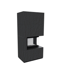 Obrázok pre Modulárny krb FLOKI pravý - povrchová úprava - NATURALI ARDESIA NERO A SPACCO