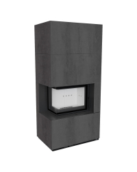 Obrázok pre Modulárny krb FLOKI ľavý - povrchová úprava - NATURALI PIETRA DI SAVOIA ANTRANCITE BOCCIARDATA