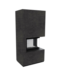 Modulárny krb FLOKI pravý - povrchová úprava - FOKOS GRAFITE Obrázok pre Modulárny krb FLOKI pravý - povrchová úprava - FOKOS GRAFITE