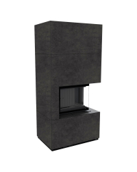 Modulárny krb FLOKI pravý - povrchová úprava - FOKOS GRAFITE čierne ohnisko Obrázok pre Modulárny krb FLOKI pravý - povrchová úprava - FOKOS GRAFITE čierne ohnisko