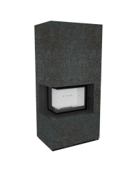 Modulárny krb FLOKI ľavý - povrchová úprava - OXIDE NERO Obrázok pre Modulárny krb FLOKI ľavý - povrchová úprava - OXIDE NERO