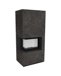 Modulárny krb FLOKI ľavý - povrchová úprava - NATURALI NERO GRECO Obrázok pre Modulárny krb FLOKI ľavý - povrchová úprava - NATURALI NERO GRECO