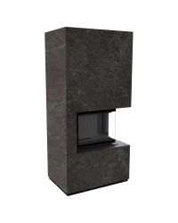 Modulárny krb FLOKI pravý - povrchová úprava - NATURALI NERO GRECO čierne ohnisko Obrázok pre Modulárny krb FLOKI pravý - povrchová úprava - NATURALI NERO GRECO čierne ohnisko